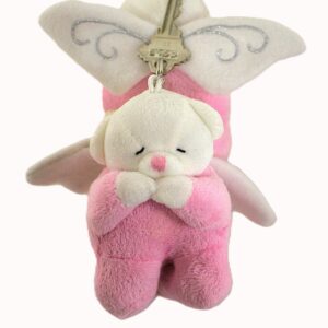 sale! Pink Angel With Silver Embroidered Wings