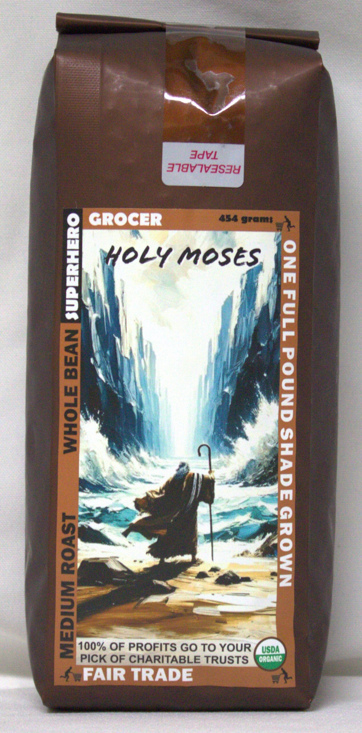 Coffee Peaberry Special Roast 1lb organic whole bean - Image 4