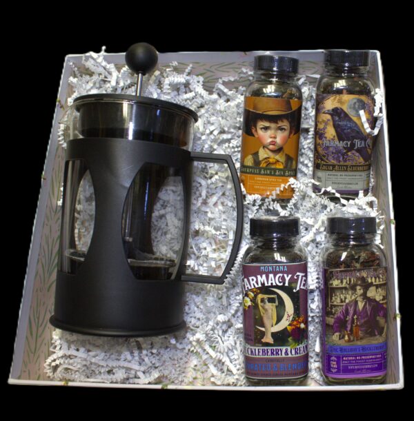 bundle of all natural teas with 2 cup press - Image 3
