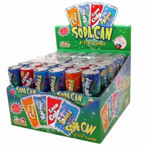 6 pak Soda Can Fizzy Candy