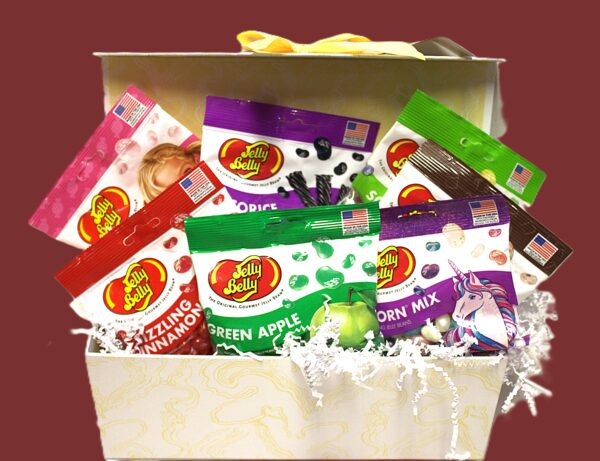 Bundle of 7 Jelly Belly Beans in Gift Box