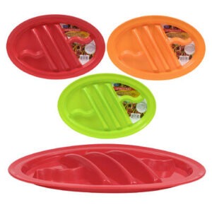 Taco Plates 13" reusable Red,Green,Orange,
