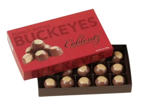 Chocolate Buckeyes 15ct brightly Gift Boxed