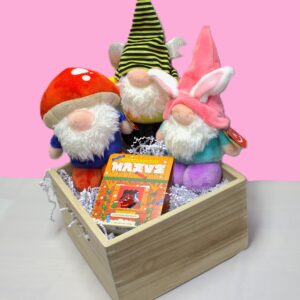 2026 Easter Bundle 3 Gnomes with Bon-Bons in real wood box